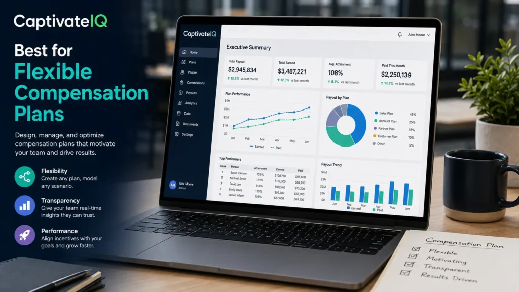 CaptivateIQ  Best for Flexible Compensation Plans