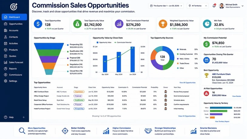 Commission Sales Opportunities