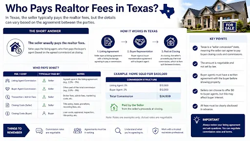 Who Pays Realtor Fees in Texas