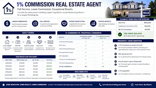 1% Commission Real Estate Agent