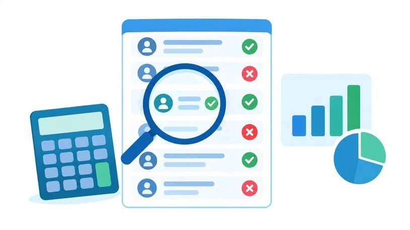 Testing B2B contact data accuracy on a sample list