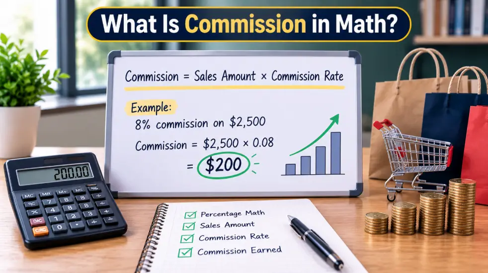 what is commission in math